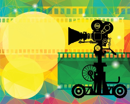 Abstract cinema backgroundのイラスト素材