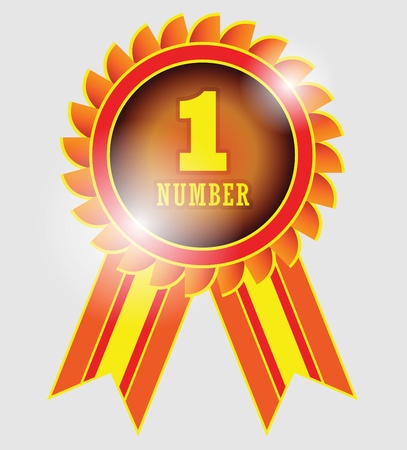 Number one labelのイラスト素材