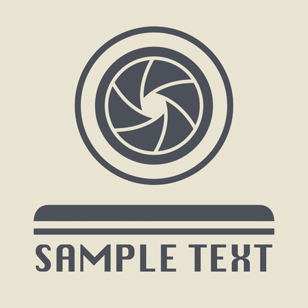 Photography lens icon or signのイラスト素材