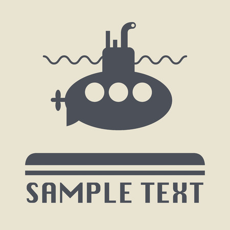 Submarine icon or signのイラスト素材