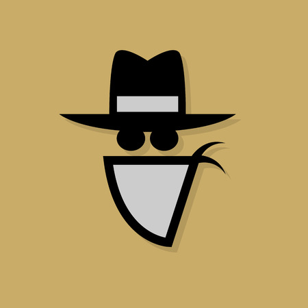 Cowboy icon or signのイラスト素材