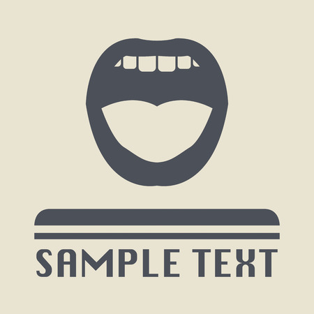 Mouth icon or signのイラスト素材