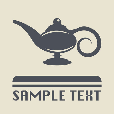 Lamp Aladdin icon or signのイラスト素材