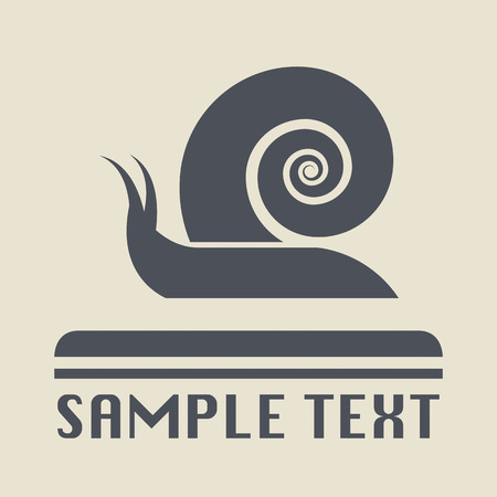 Snail icon or signのイラスト素材