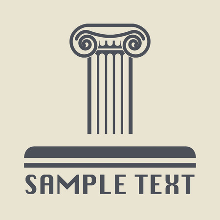 Antique architecture icon or signのイラスト素材