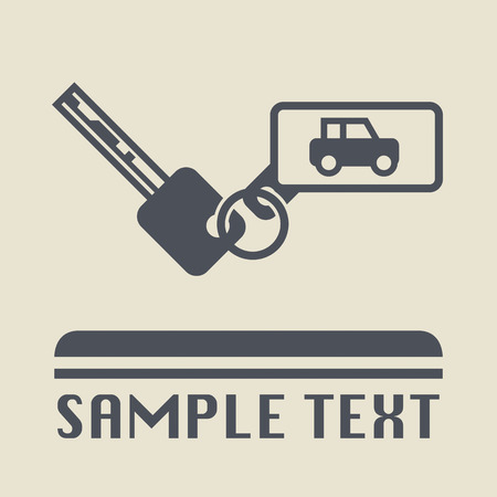 Car keys icon or signのイラスト素材