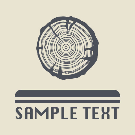 Growth rings icon or signのイラスト素材
