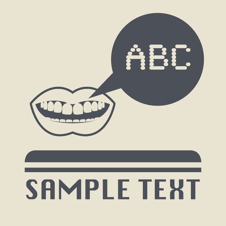 Mouth icon or signのイラスト素材