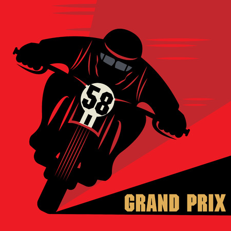 Vintage Motorcycle race labelのイラスト素材