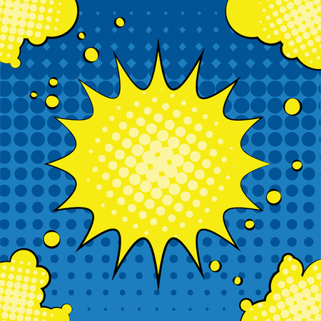 Comic book explosion abstractのイラスト素材
