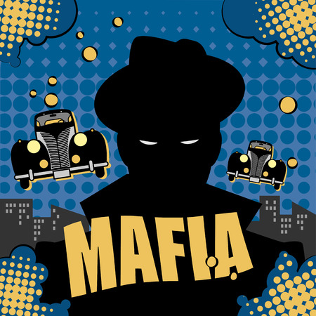 Abstract mafia or gangster backgroundのイラスト素材