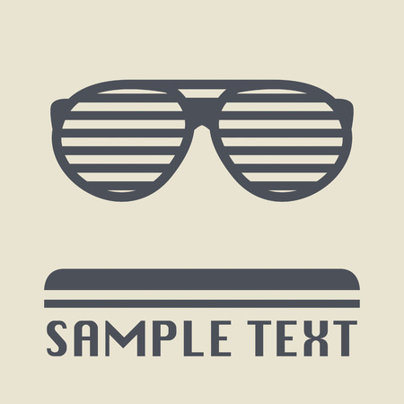 Sunglasses icon or signのイラスト素材
