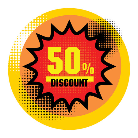 Discount Stickerのイラスト素材