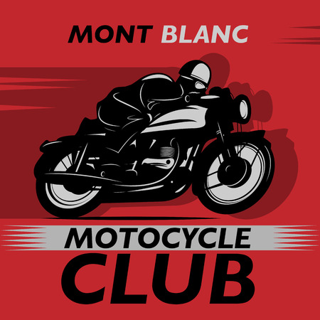 Abstract background with the words Motocycle Club insideのイラスト素材