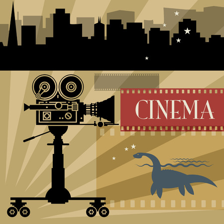 Abstract cinema backgroundのイラスト素材