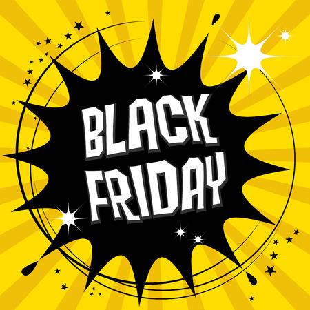 Black friday labelのイラスト素材