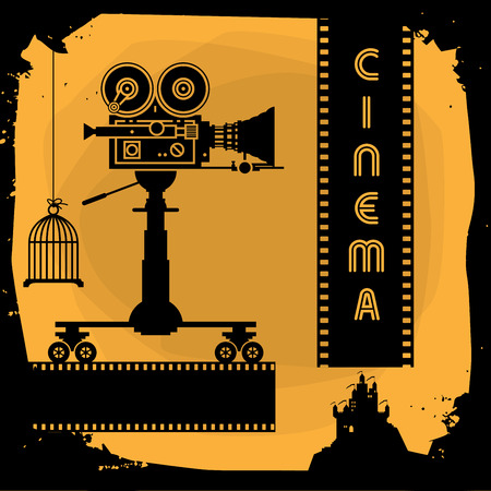 Abstract cinema backgroundのイラスト素材