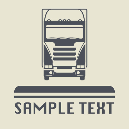 Truck icon or sign, vector illustrationのイラスト素材