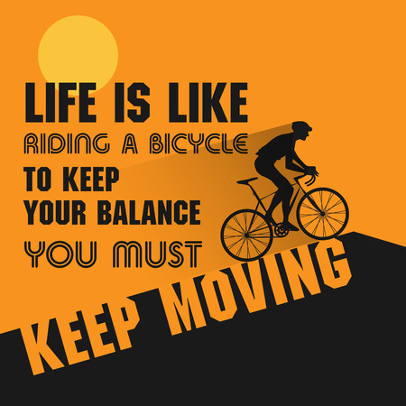 Abstract label or poster with bicycleのイラスト素材