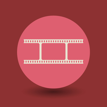 Blank film icon or sign, vector illustrationのイラスト素材