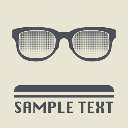 Glasses icon or sign, vector illustrationのイラスト素材