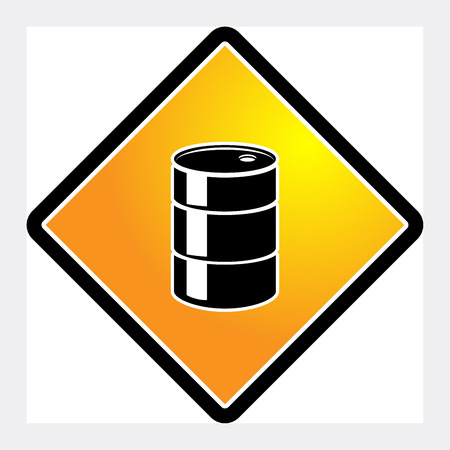 Oil Barrel sign, vector illustrationのイラスト素材