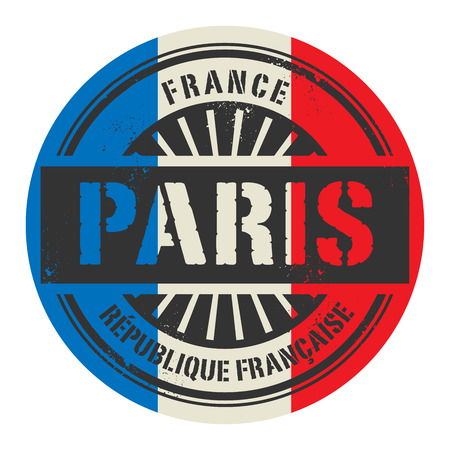 Grunge rubber stamp with the text France, Paris, vector illustrationのイラスト素材