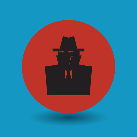 Secret spy symbol, vector illustrationのイラスト素材