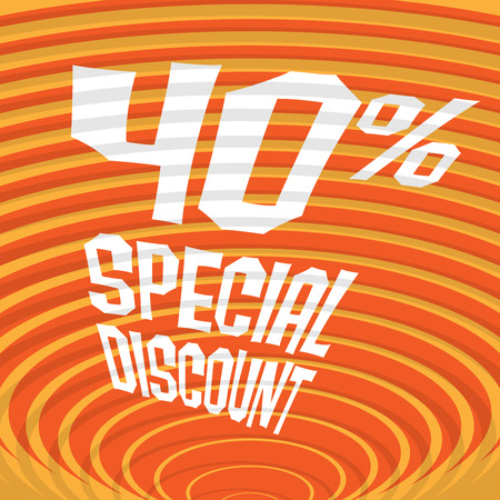 Abstract background with text Special Discount, vector illustrationのイラスト素材