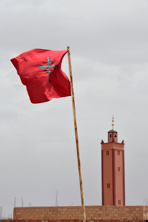 Flag of Moroccoのeditorial素材