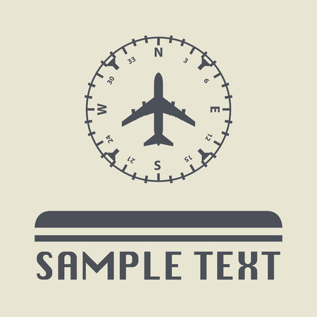 Airplane instruments icon or sign, vector illustrationのイラスト素材