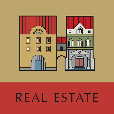 Real estate concept, vector illustrationのイラスト素材
