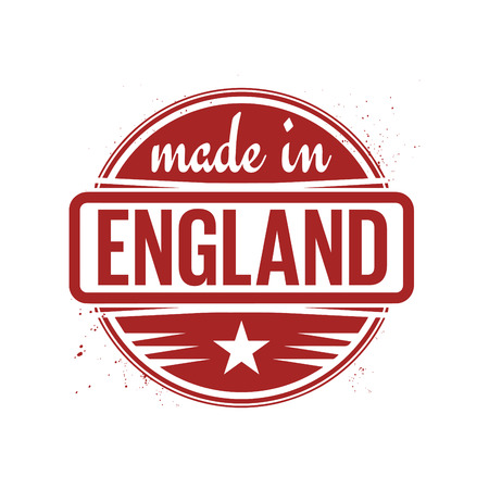 Abstract vintage stamp or seal with text Made in England, illustrationのイラスト素材