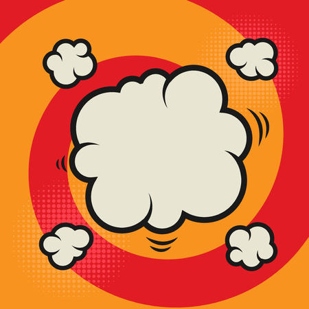 Abstract color cartoon comic background, vector illustrationのイラスト素材