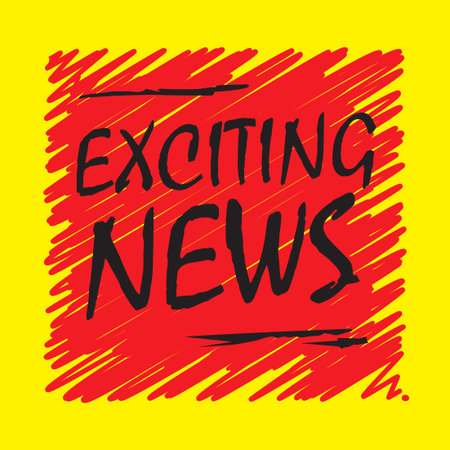 Exciting News Poster or Banner Abstract Design, vector illustrationのイラスト素材