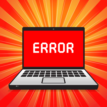 Computer virus Error Alert, vector illustrationのイラスト素材