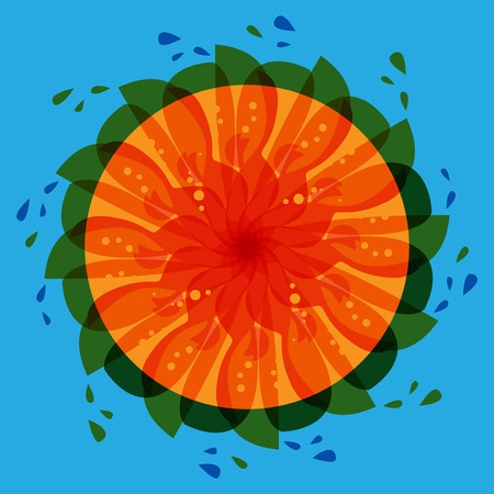 Abstract color swirl background, vector illustrationのイラスト素材