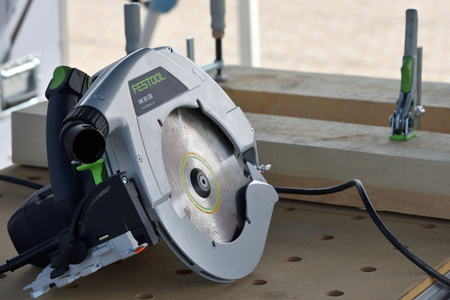 Vilnius, Lithuania - April 25: Festool power tools on April 25, 2019 in Vilnius Lithuania. Festool is a brand of power tools from Germanyのeditorial素材