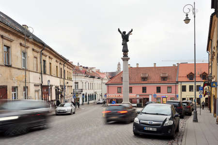 Vilnius, March 10: Vilnius Old Town on March 10, 2020 in Vilnius, Lithuania. Vilnius is the capital of Lithuania and its largest cityのeditorial素材