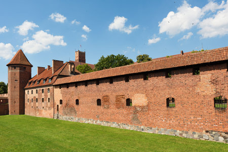 Malbork, July 15: Teutonic Order Castle on July 15, 2020 at Malbork Poland. It is the largest castle...
