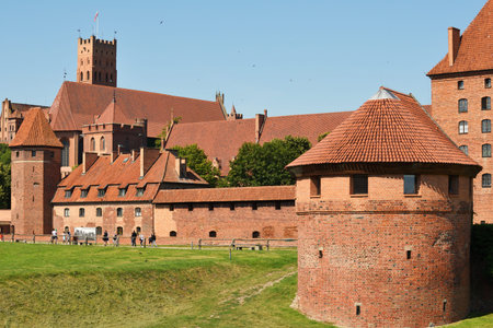 Malbork, July 15: Teutonic Order Castle on July 15, 2020 at Malbork Poland. It is the largest castle...