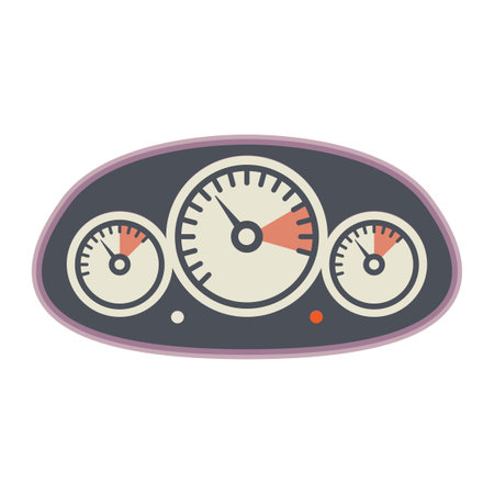 Car instruments icon or sign, abstract vector illustrationのイラスト素材