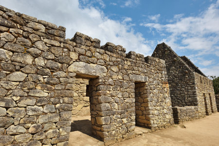Ruins of village Machu Picchu, Peru, South Americaの写真素材