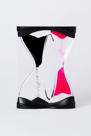 Double black and red clocksの写真素材