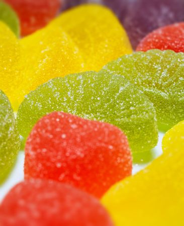 close-up of multicoloured sugared sweets, shallow dofの素材 [FY310768038]