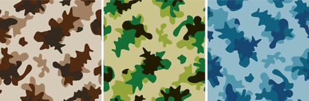 camouflage seamless vector abstract background setのイラスト素材