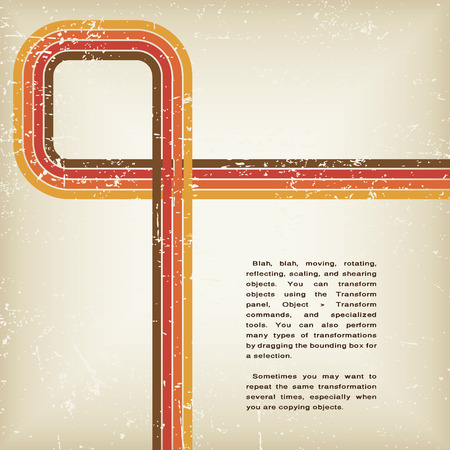 retro grunge abstract vector background with linesのイラスト素材