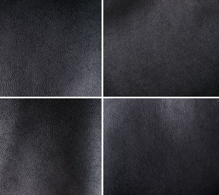 black leather abstract background closeup setの写真素材