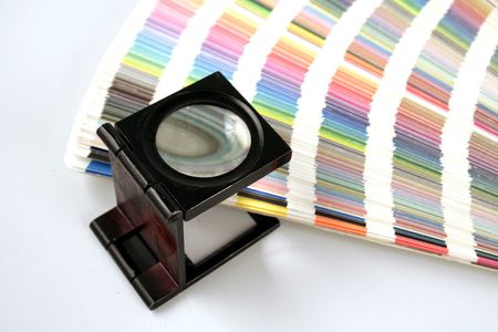 ink formula guide resting on top of a toolの写真素材