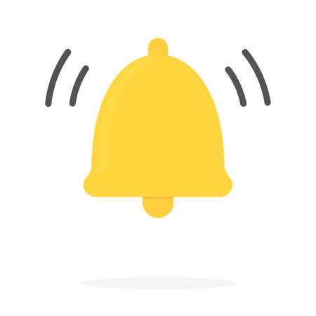 Notification icon for missing call or message in smartphone. Vector bell notification and notice...